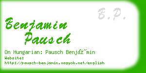 benjamin pausch business card